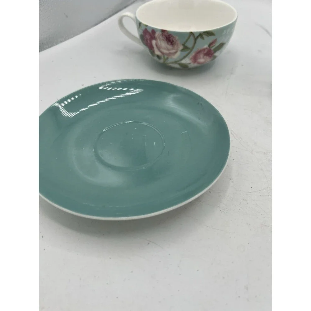 Grace Teaware Robin's Rose Garden Fine Porcelain Tea For One Set